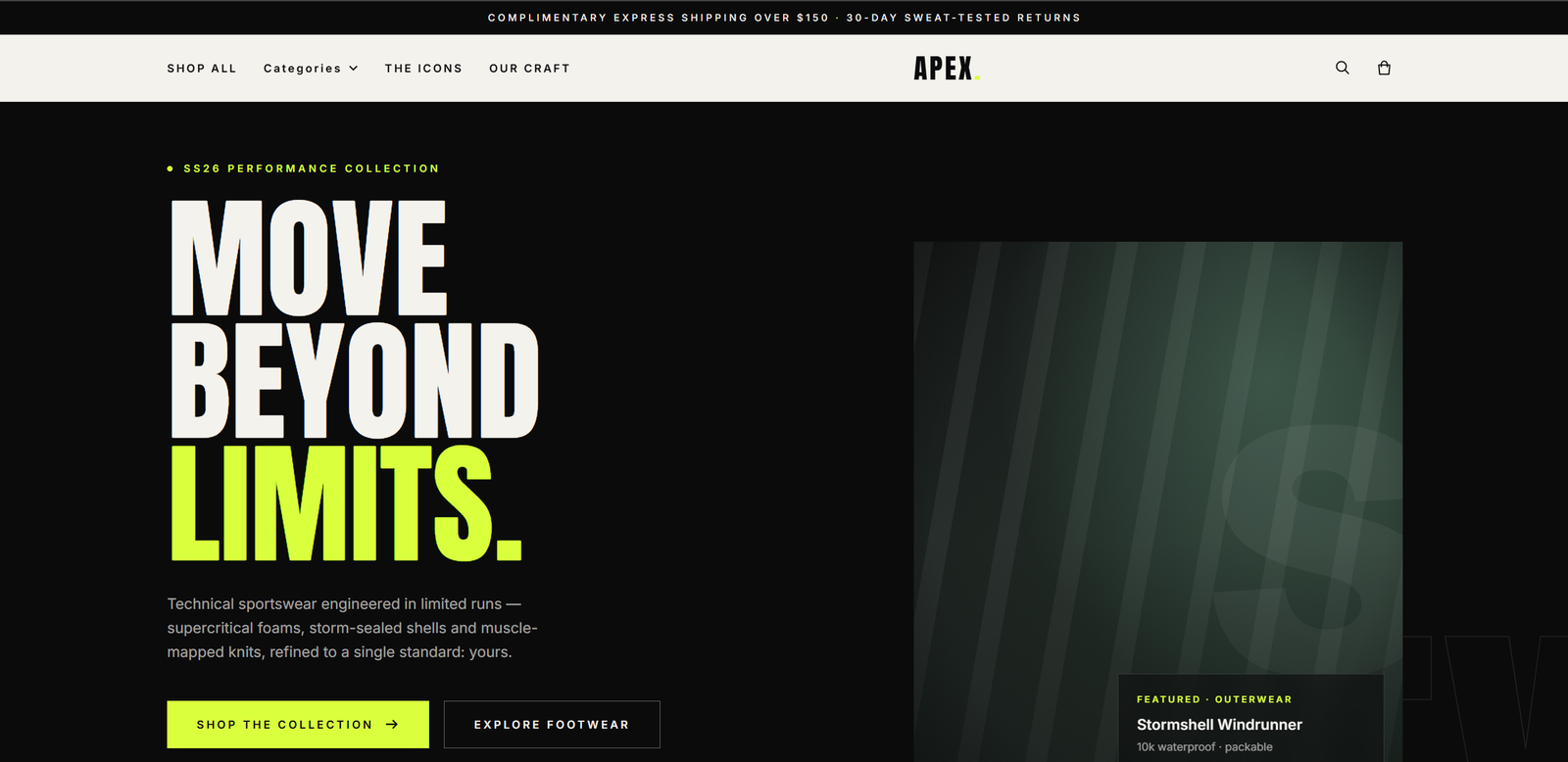 APEX Athletics – Premium Performance Sportswear